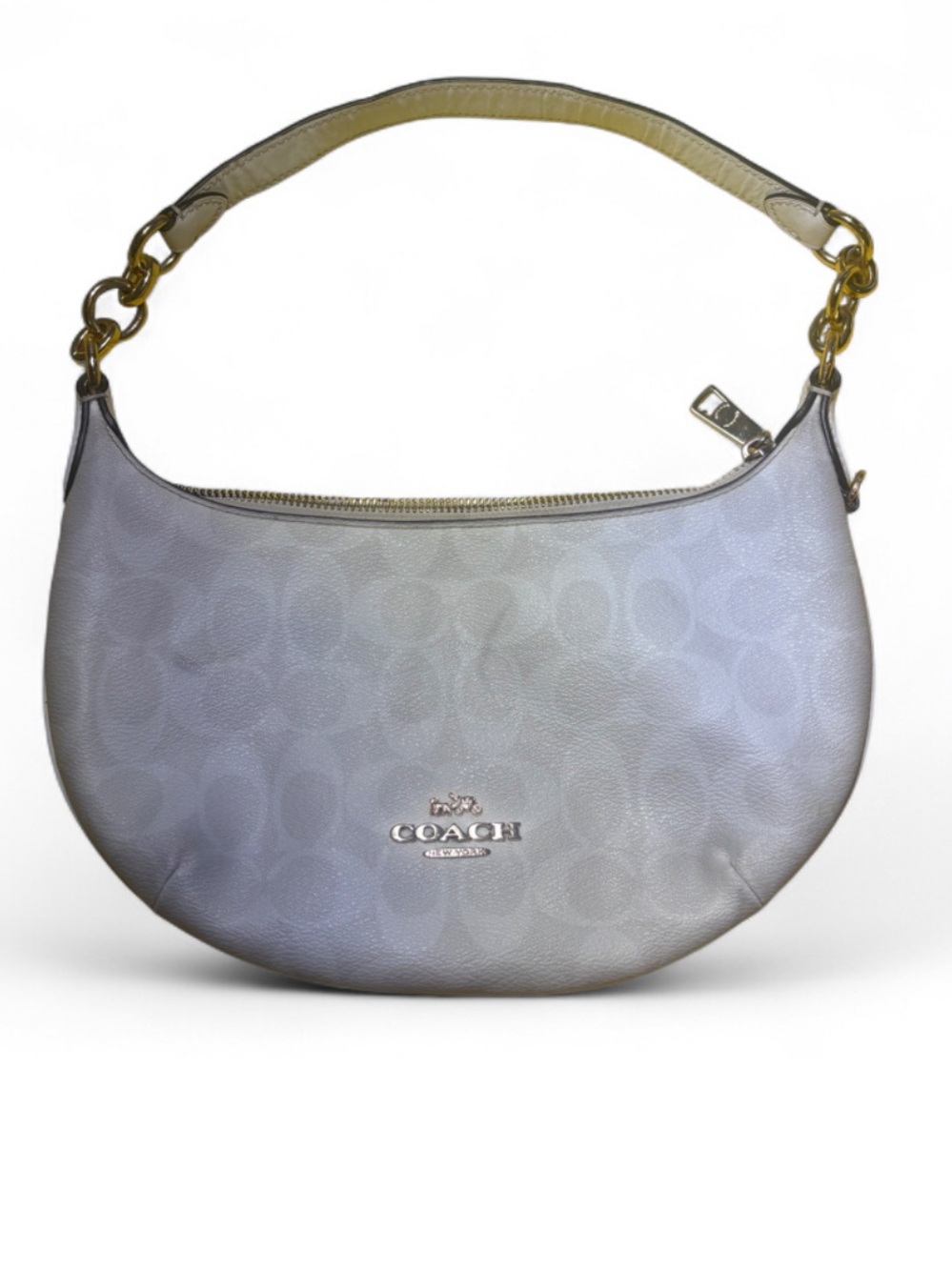 Coach Payton Hobo Bag CE620 Signature Canvas Gold Hardware